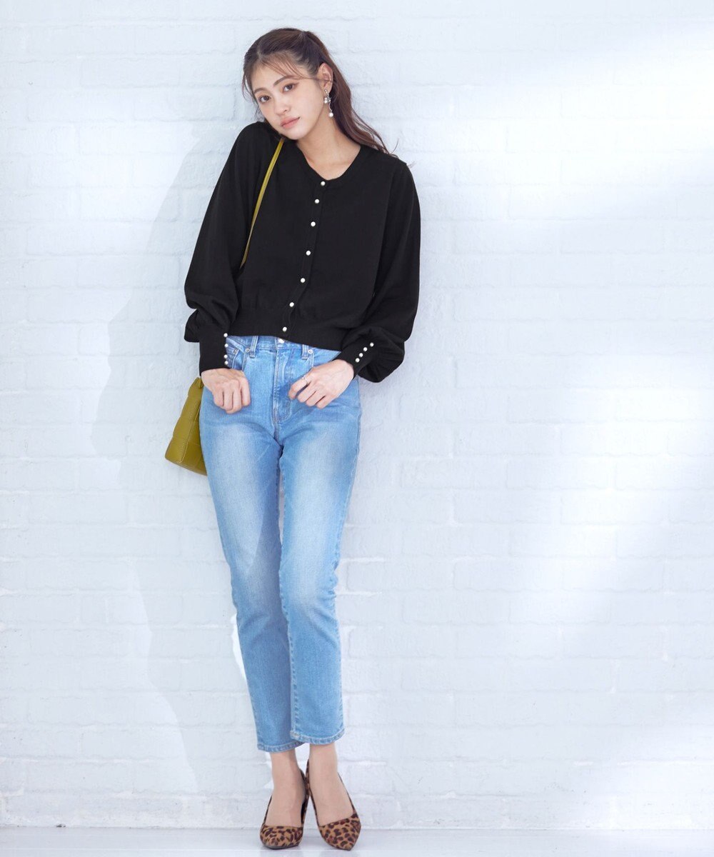 Tiaclasse 【洗える】2WAYパール釦カーディガン 