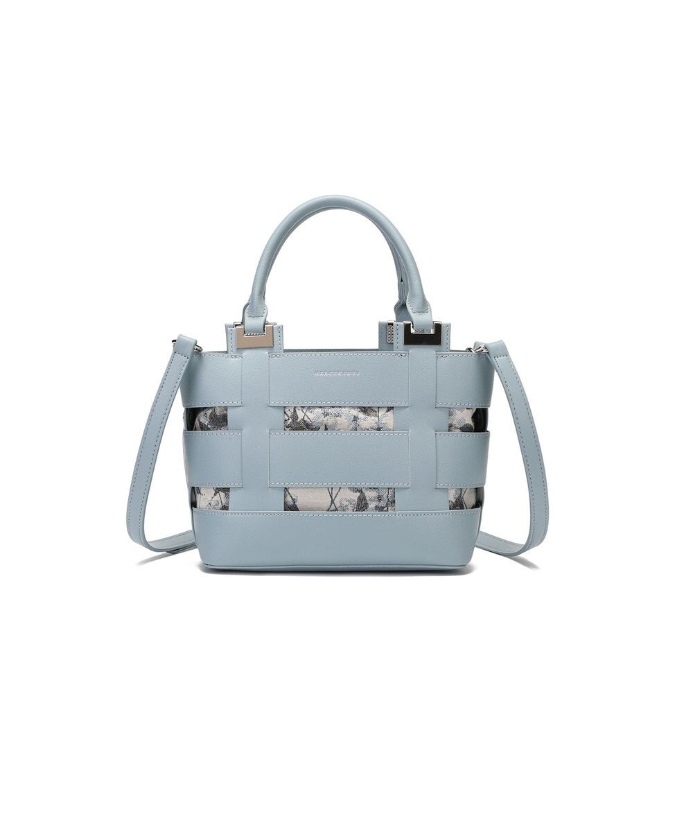 style code 【MERCURYDUO/マーキュリーデュオ】軽量メッシュ　花柄巾着付ミニトートバッグ 