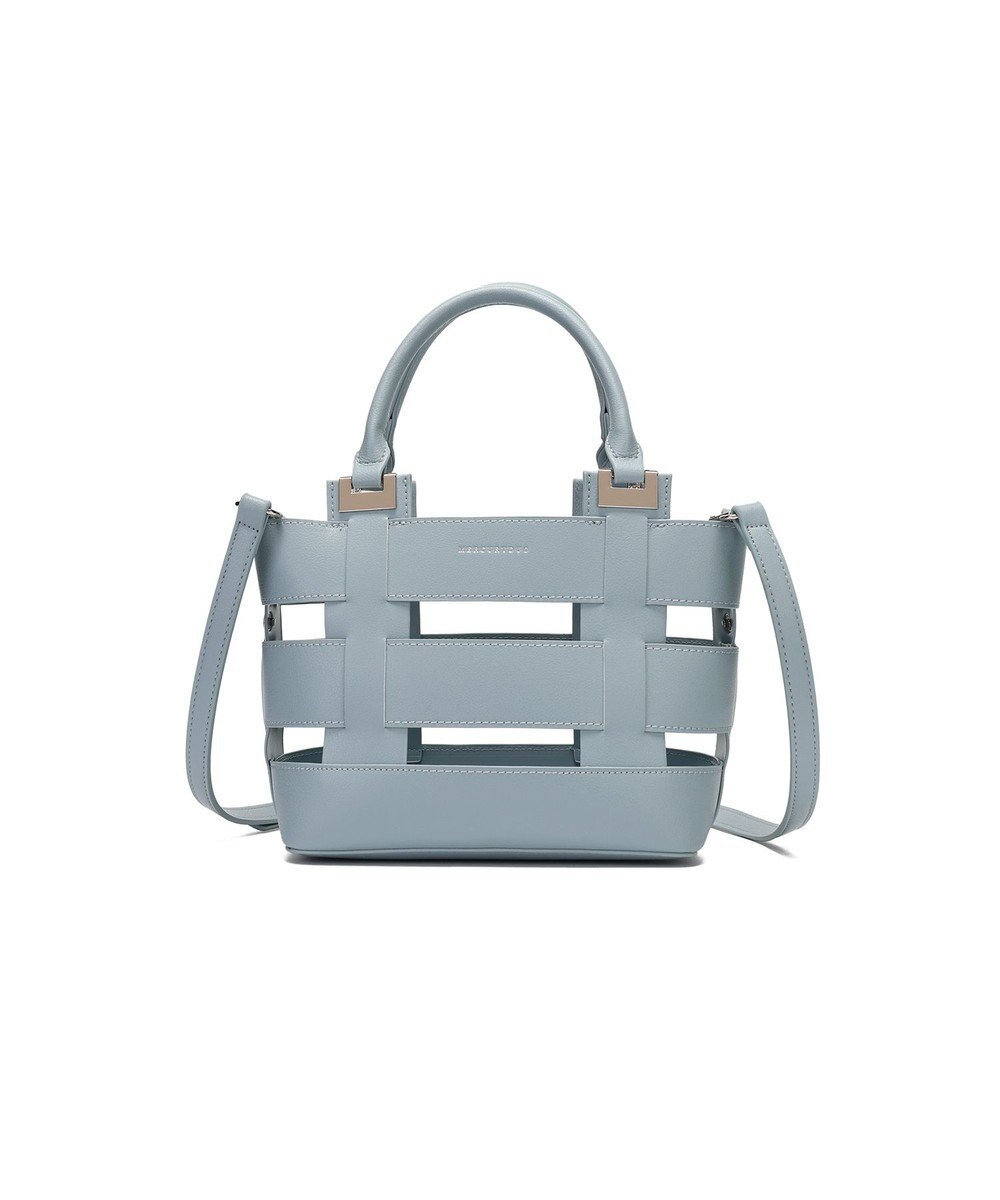 style code 【MERCURYDUO/マーキュリーデュオ】軽量メッシュ　花柄巾着付ミニトートバッグ 