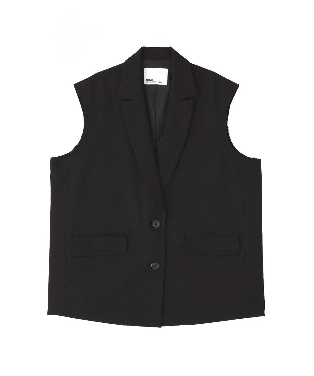 CRAFT STANDARD BOUTIQUE ＜セレモニー＞カットアウトデザインテーラードジレ 