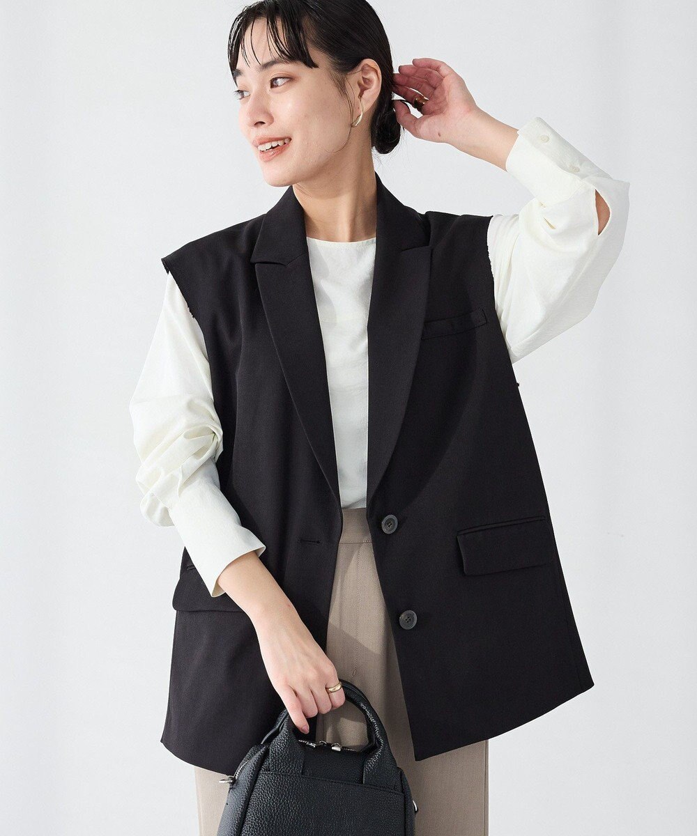 CRAFT STANDARD BOUTIQUE ＜セレモニー＞カットアウトデザインテーラードジレ 