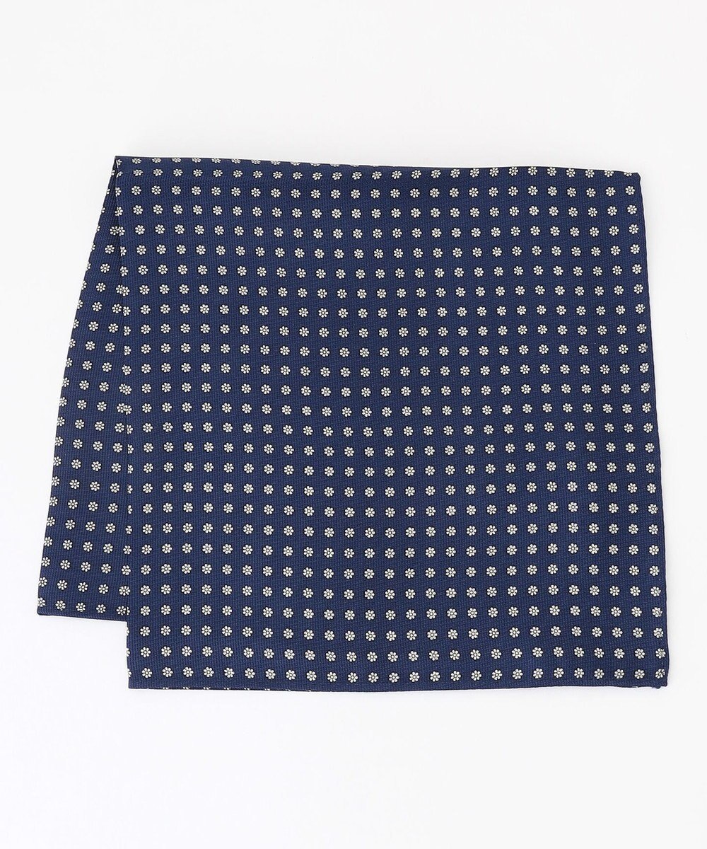 J.PRESS MEN 小紋ハンドプリント チーフ 