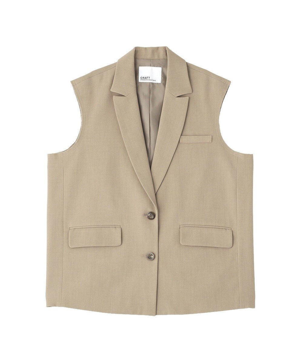 CRAFT STANDARD BOUTIQUE ＜セレモニー＞カットアウトデザインテーラードジレ 