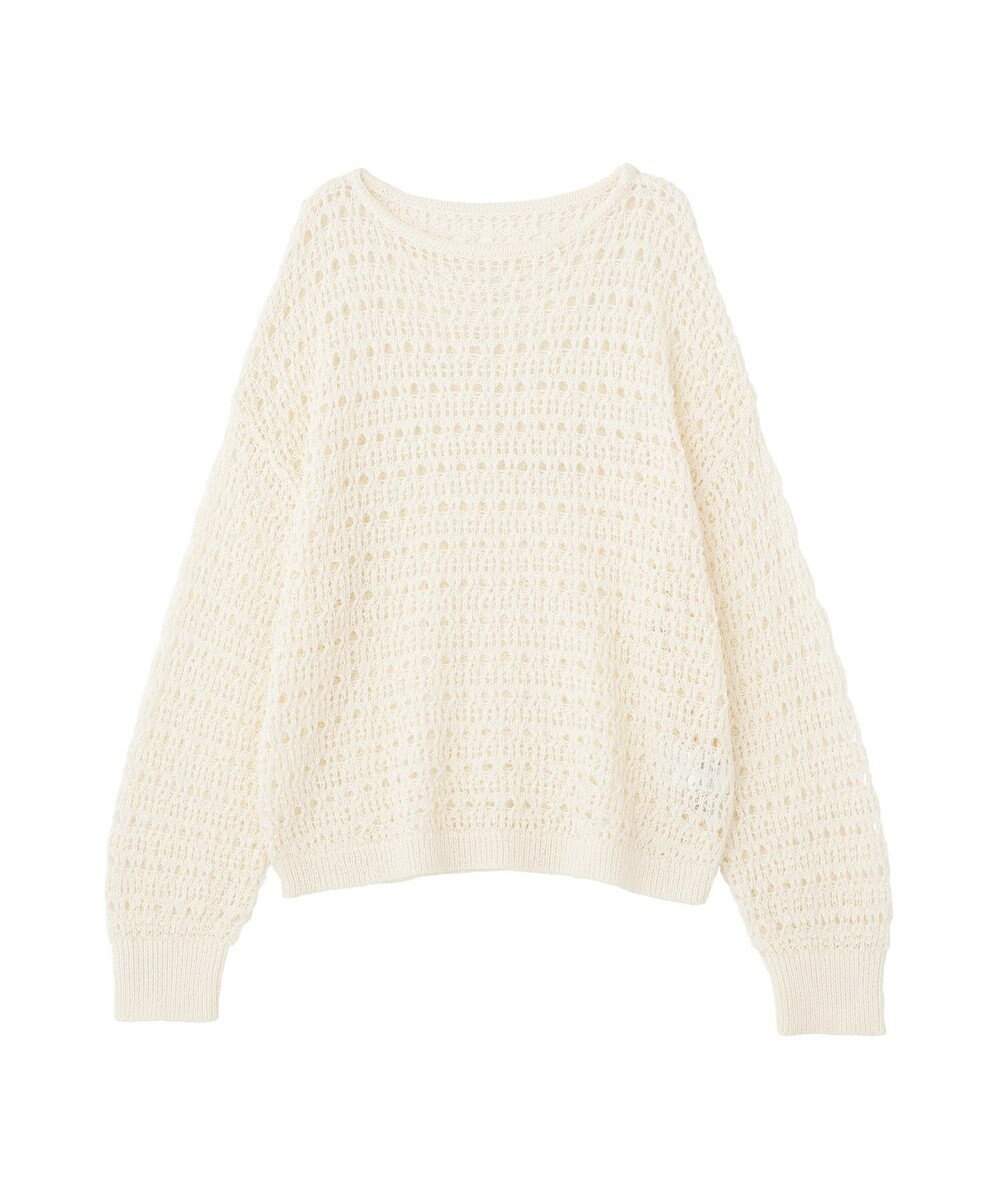 earth music&ecology メッシュニットプルオーバー 