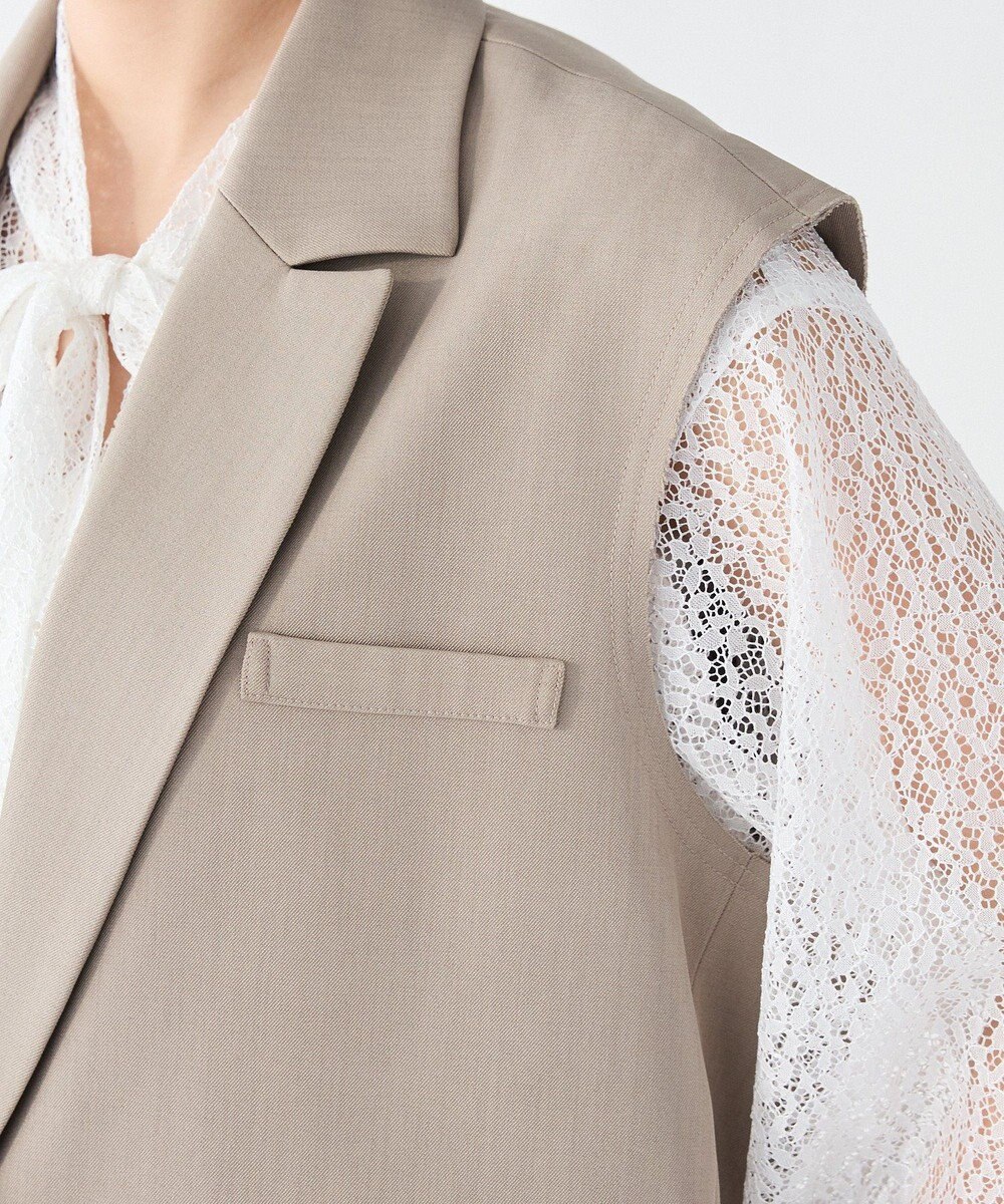 CRAFT STANDARD BOUTIQUE ＜セレモニー＞カットアウトデザインテーラードジレ 