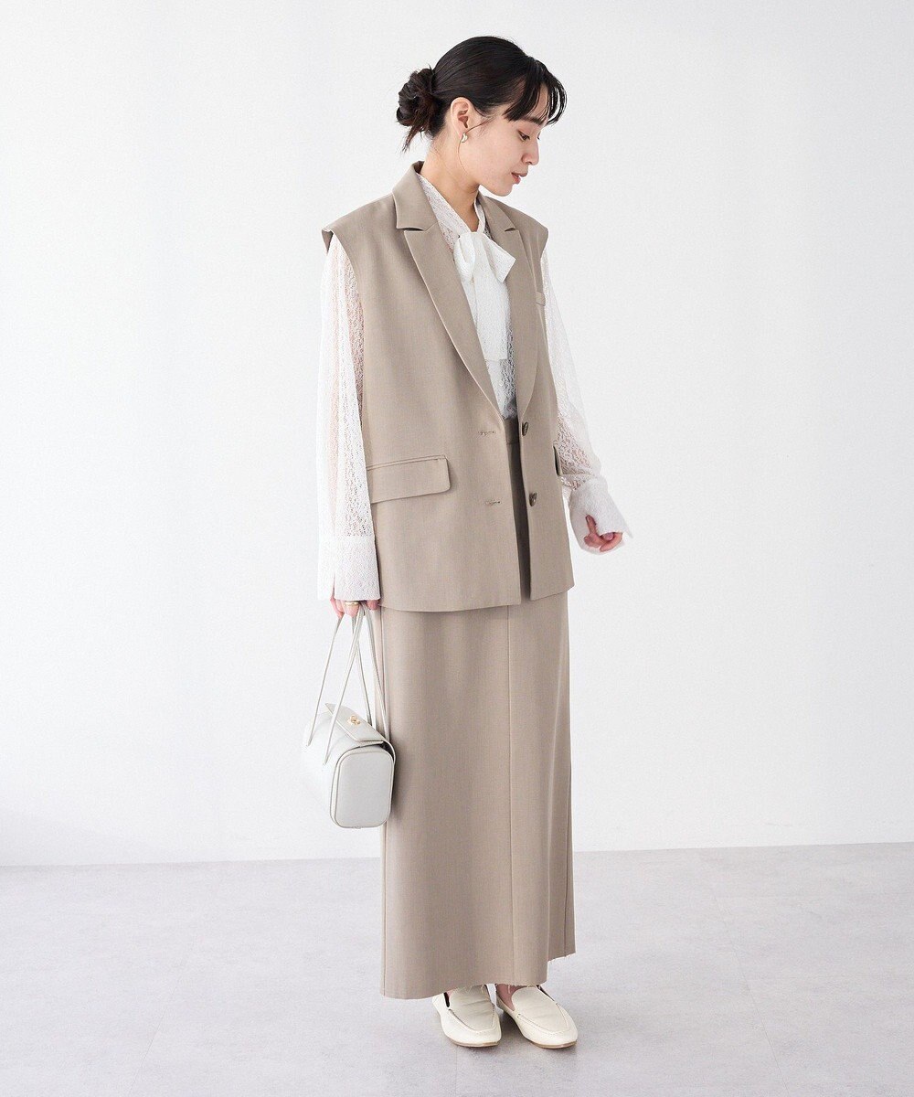 CRAFT STANDARD BOUTIQUE ＜セレモニー＞カットアウトデザインテーラードジレ 