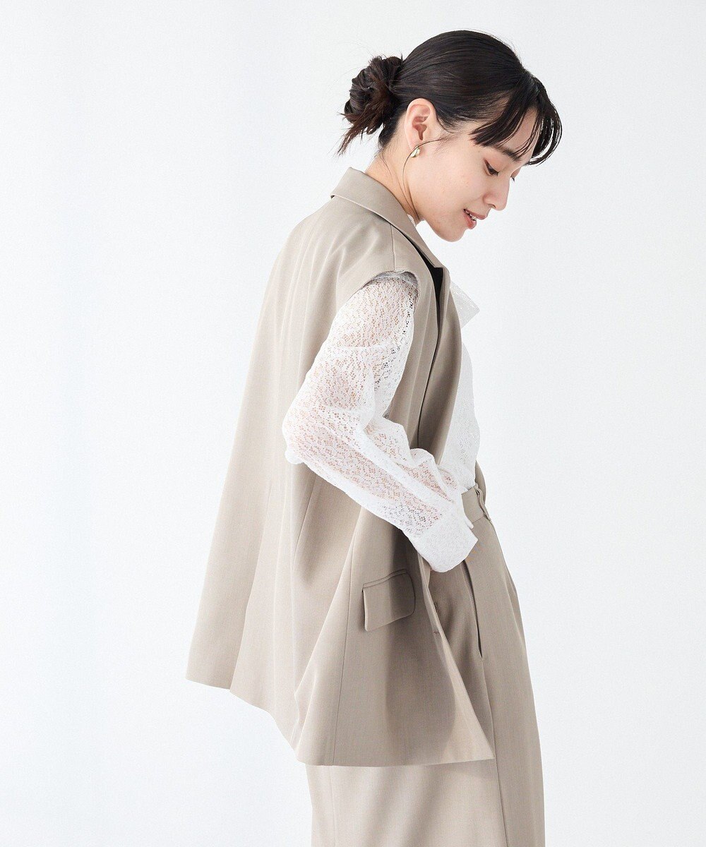 CRAFT STANDARD BOUTIQUE ＜セレモニー＞カットアウトデザインテーラードジレ 