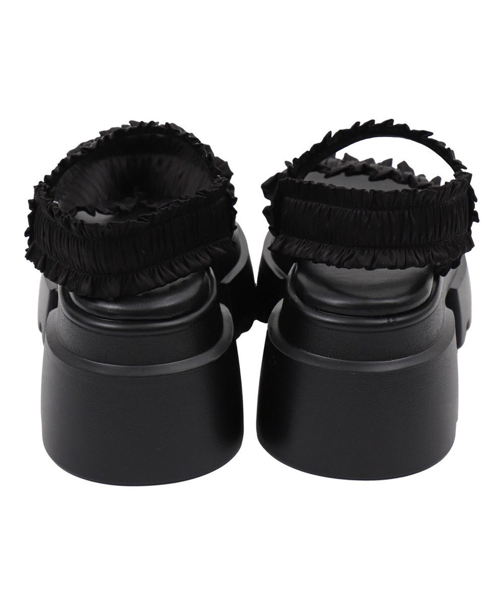 WEGO 厚底フリルギャザーサンダル 