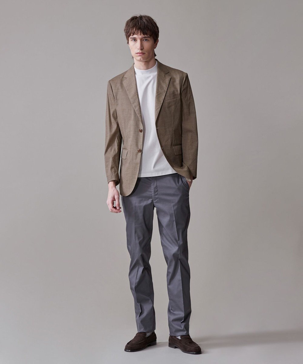 J.PRESS MEN 【ストレッチ】グリストーンダンプ ステムテーパードパンツ 