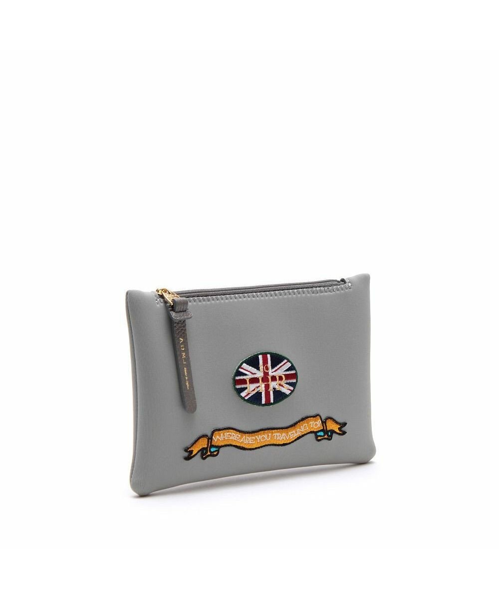 A.D.M.J. 【魔法の様に軽い】マジックライト/コード刺しゅうフラットポーチ2セット(S・LL) 