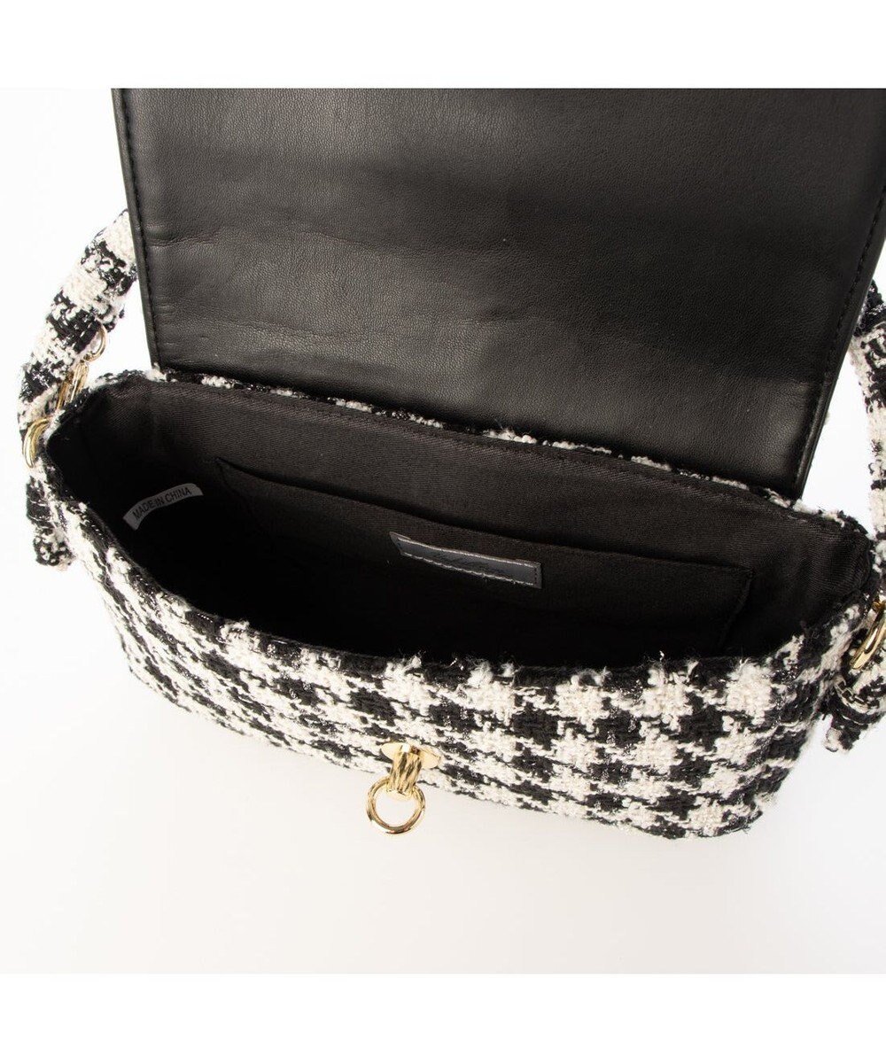 UNBILLION カシュカシュ cachecache / ツイード2wayハンドルフラップショルダー 