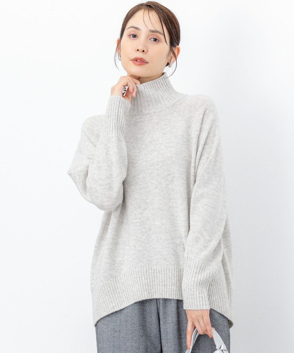 組曲 S ウールカシミヤミックス ロールネックニット 