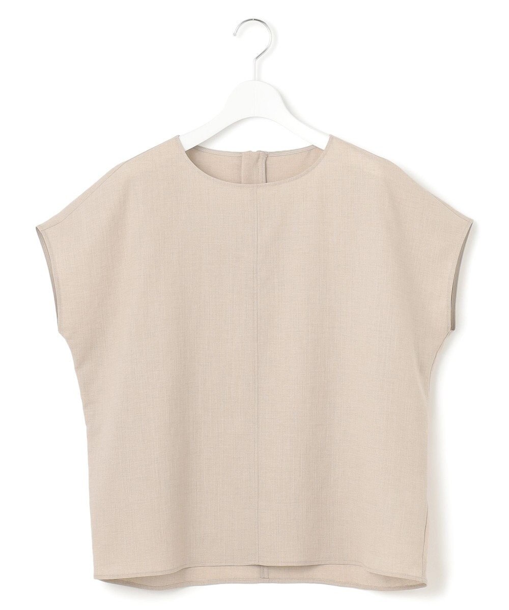 23区 【洗える】トリアセスラブストレッチ フレンチスリーブ ブラウス 