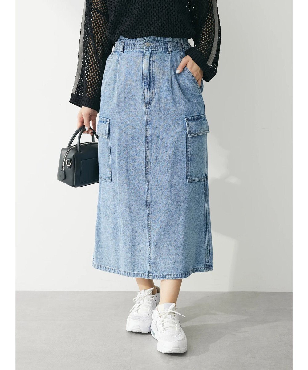 Green Parks ・ＥＬＥＮＣＡＲＥ　ＤＵＥ　カーゴデニムスカート 