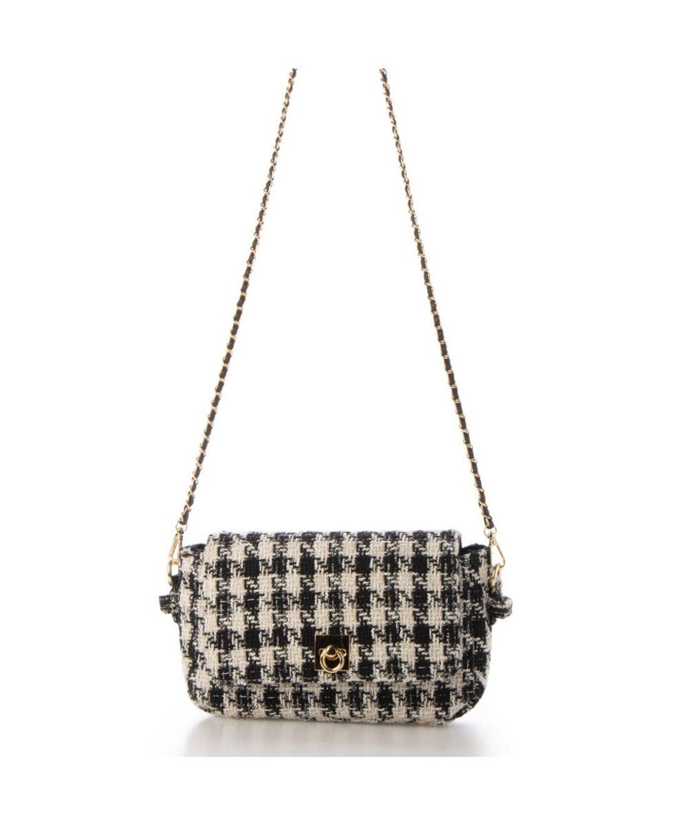 UNBILLION カシュカシュ cachecache / ツイード2wayハンドルフラップショルダー 