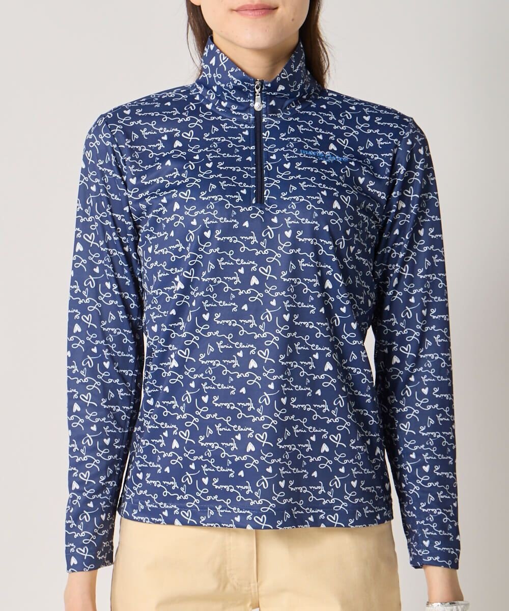 FILA GOLF／marie claire 【marie claire SPORT】 ハーフZIP長袖シャツ 
