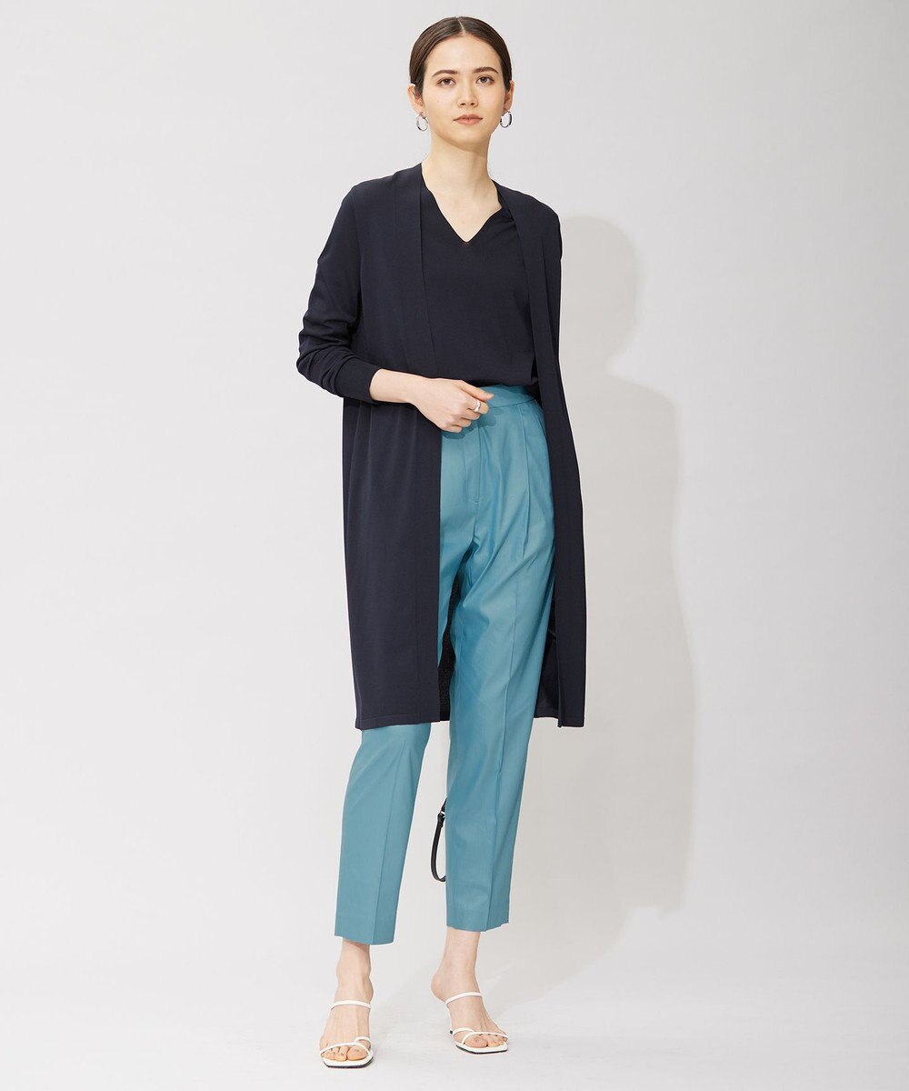 ICB 【接触冷感・洗える】エステルラミーチンツ テーパードパンツ 