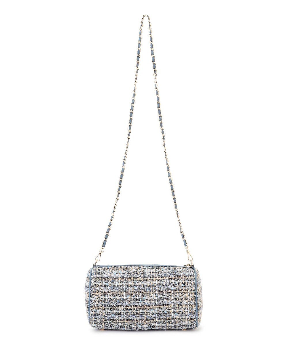 23区 GIOLICAツイード シリンダー ショルダーバッグ 