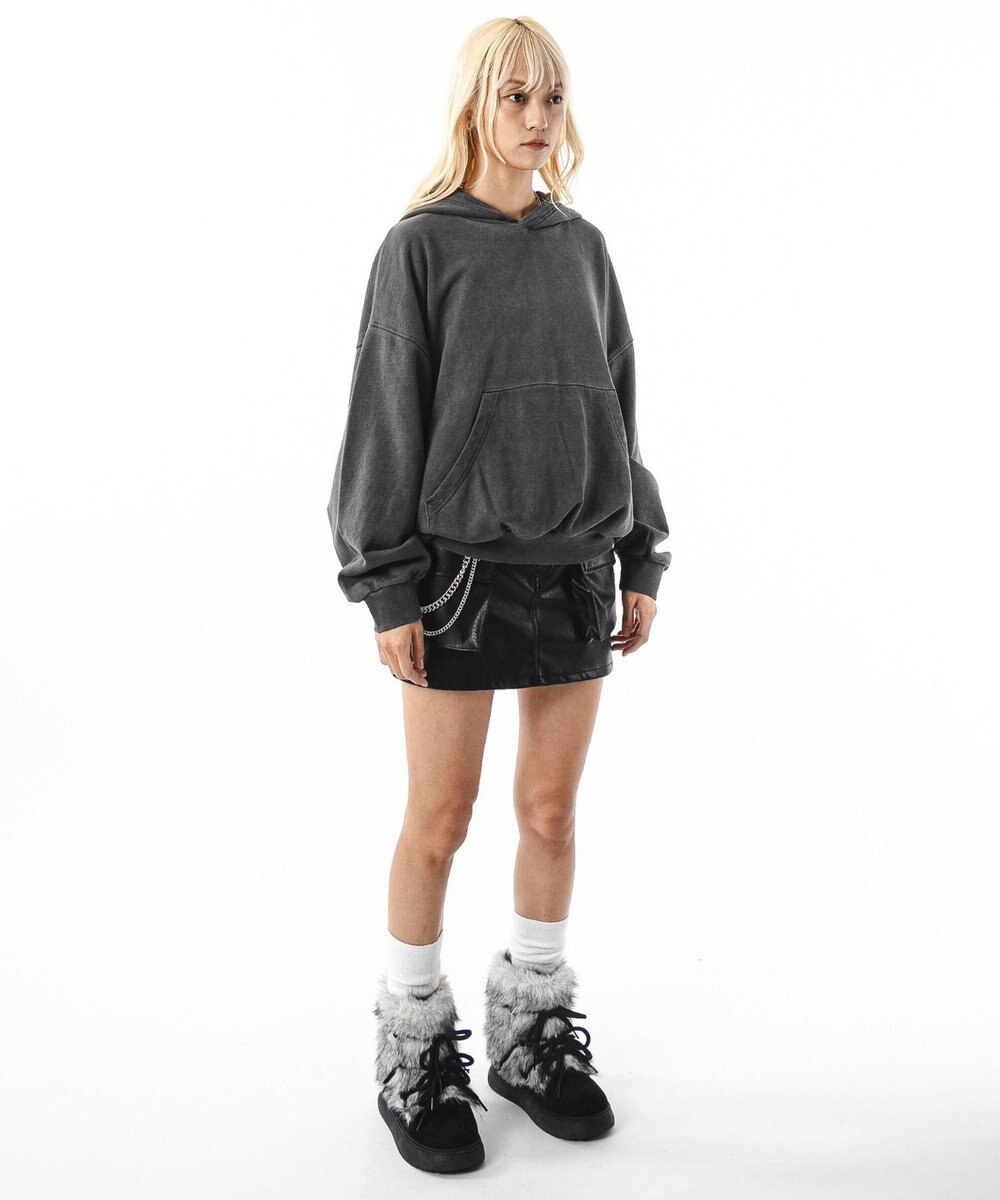 WEGO 【ユニセックス着用ITEM】バルーンクロップドプルパーカー 