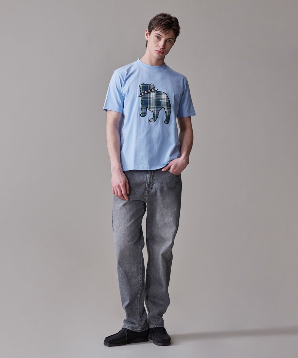 J.PRESS MEN 新色登場！【毎シーズン大好評】【UNISEX】ファブリックワッペン バックブルTシャツ 