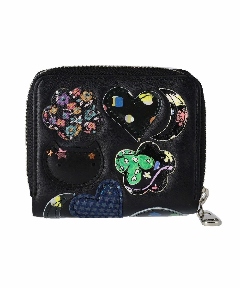 tsumori chisato CARRY tcパッチワーク ラウンドファスナー2つ折り財布 