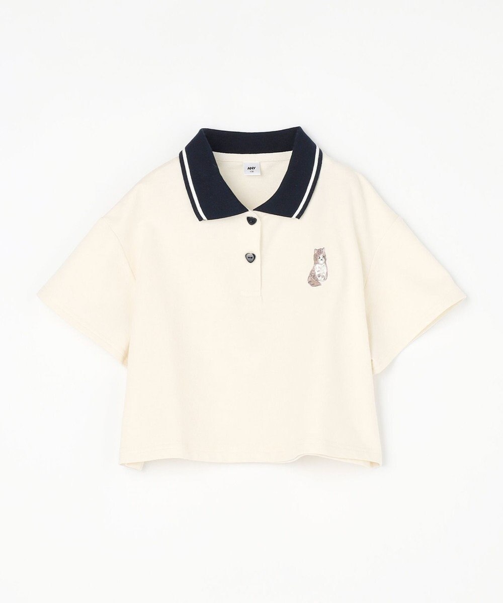 ANY KIDS 【洗濯機可能/吸汗速乾】ドライタッチ ショート丈ポロシャツ 