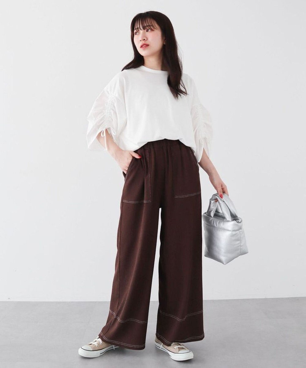 Green Parks ・ＥＬＥＮＣＡＲＥ　ＤＵＥ　ギャザースリーブＴＥＥ 