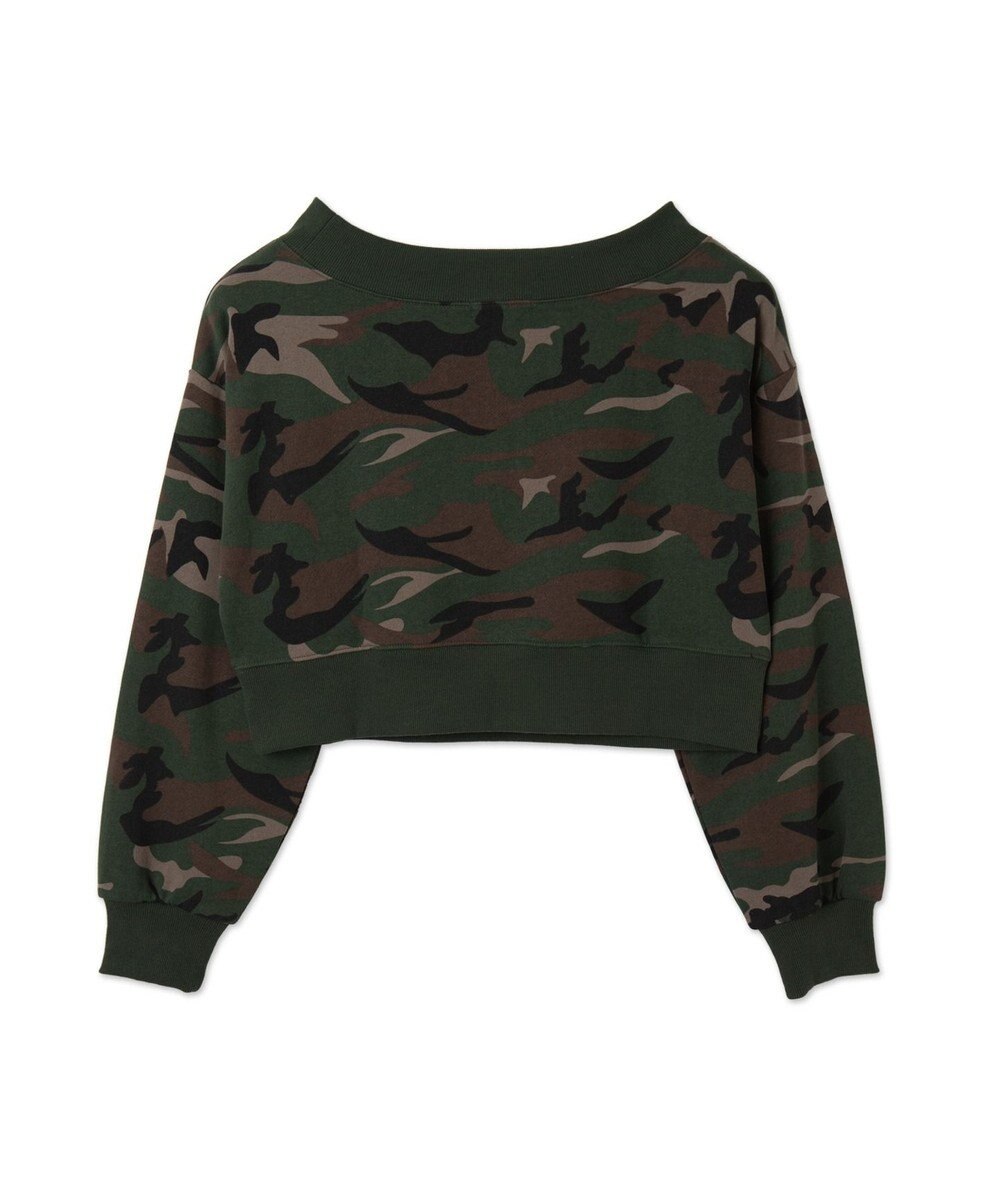 WEGO ワンポイントオフショルスウェット 