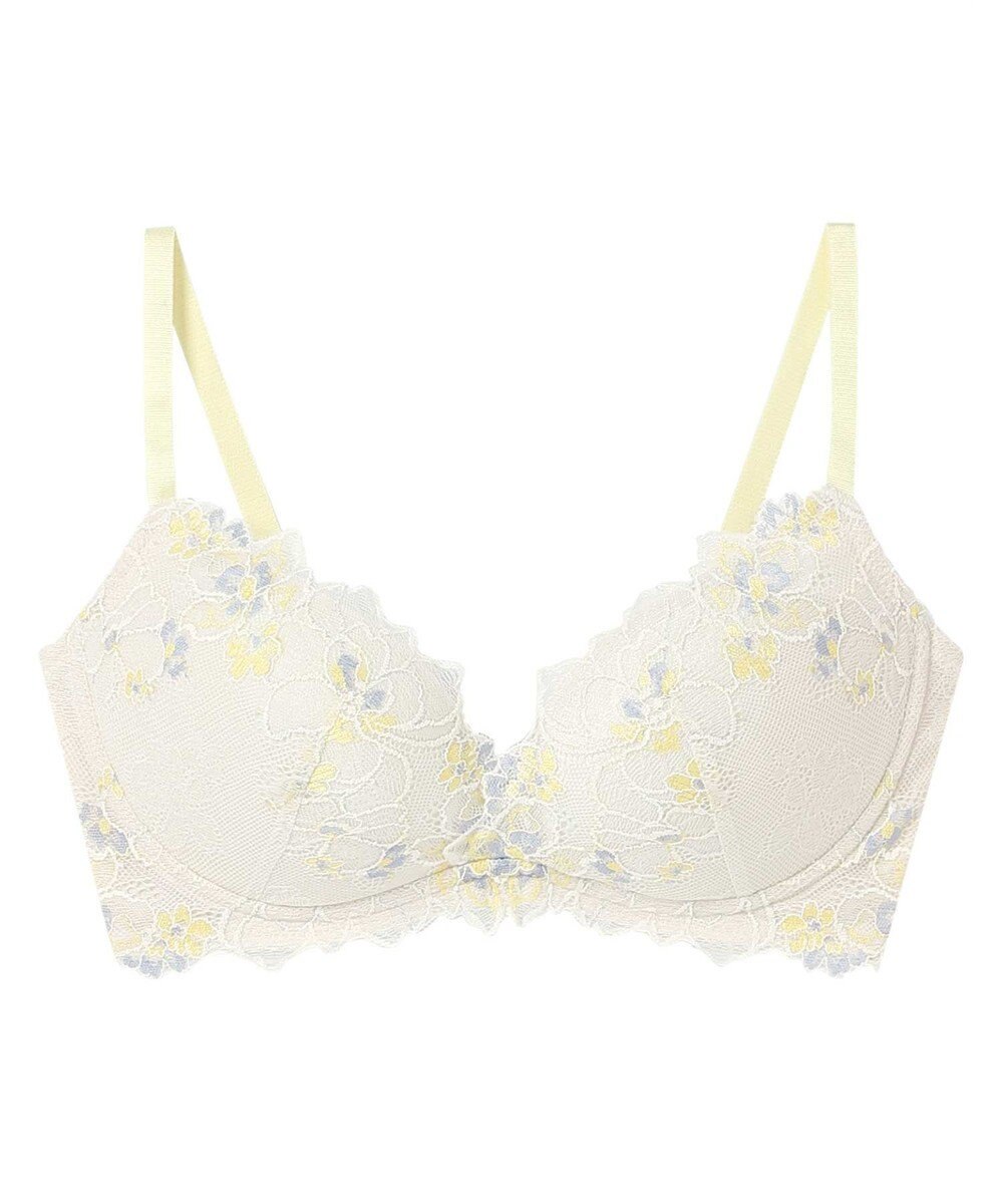 AMPHI ノンワイヤーブラ 脇高設計 ボリュームアップ A～Gカップまで対応 大きいサイズ 【BRAGENIC ブラジェニック 脇高細見えタイプ】 ブラジャー ブラ BMI350 アンフィ／ワコール 