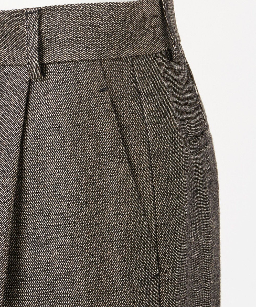 23区 【GOLD LABEL】ウールリネンツイル ワイドパンツ 