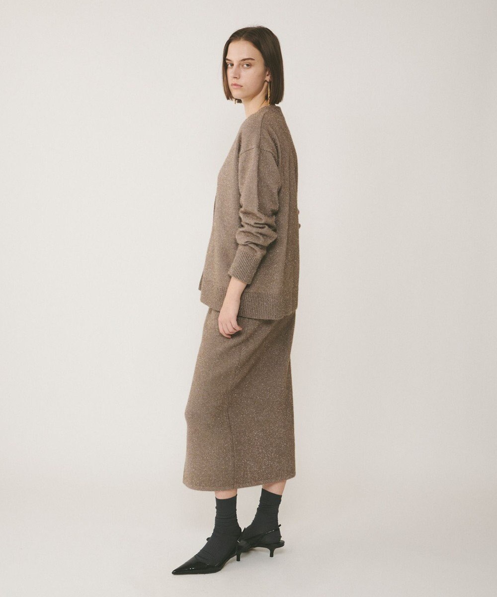 GRACE CONTINENTAL フィルムヤーンニットカーディガン 