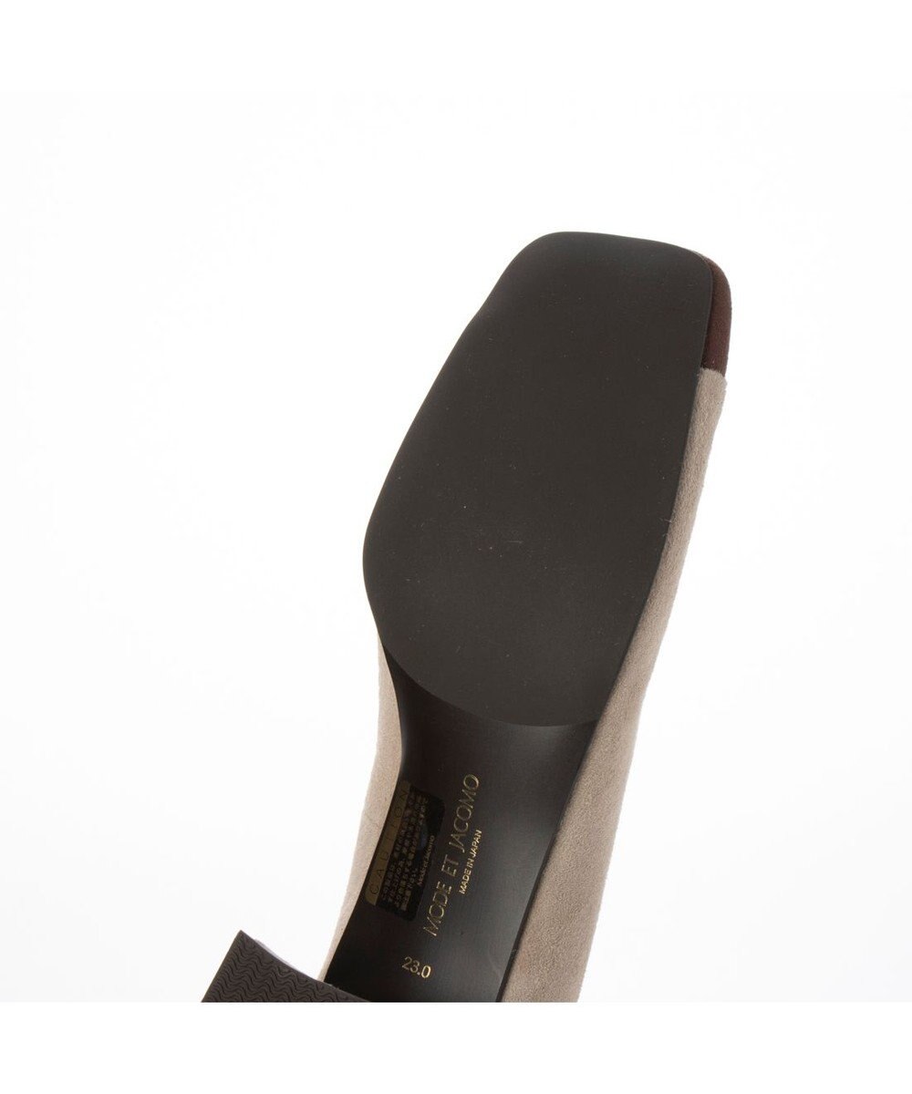 MODE ET JACOMO 異素材コンビスクエアトゥパンプス 