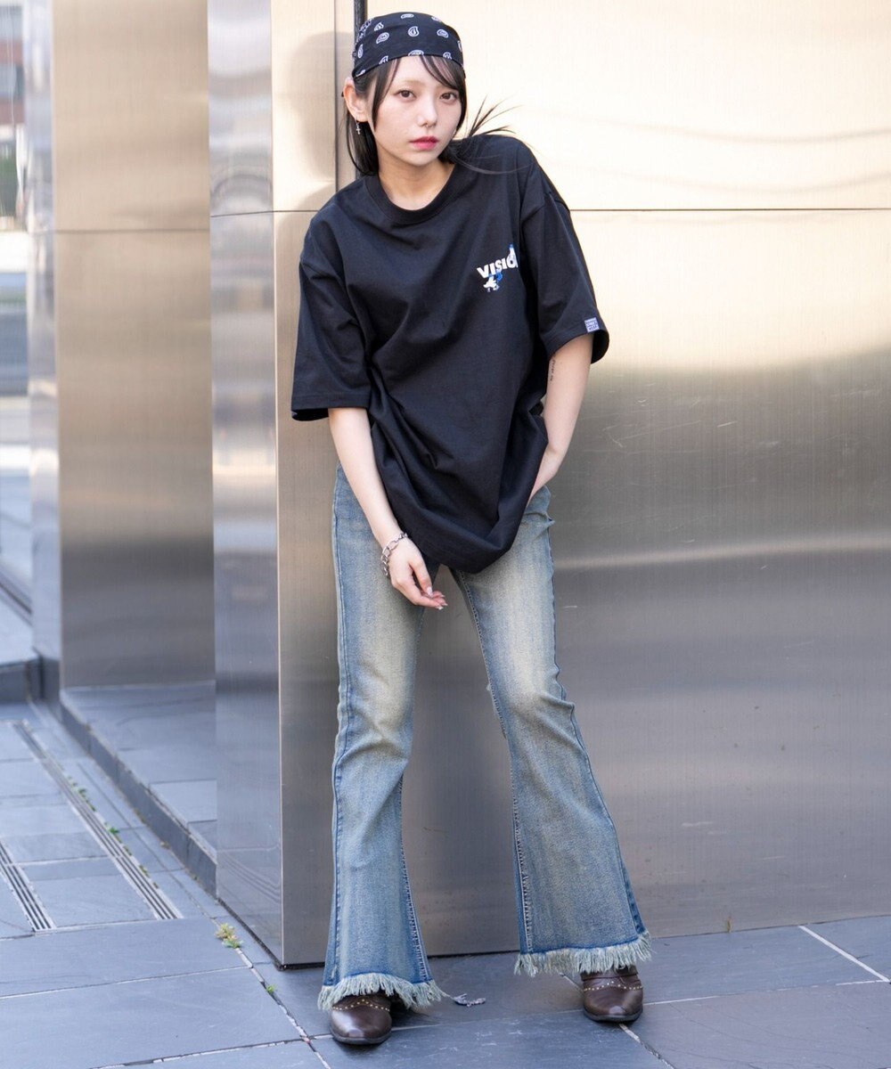 WEGO 【ユニセックス着用ITEM】別注VISIONボックスロゴゴーストスケーターT（SS） 