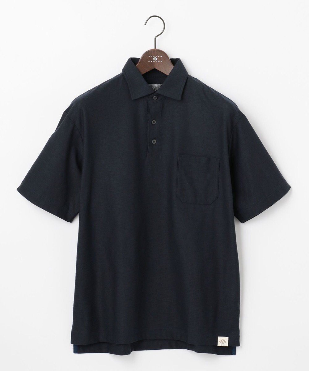 JOSEPH ABBOUD MOUNTAIN 【SPACE／UNISEX】オーガニックスラブプレーティング天竺 ポロシャツ 