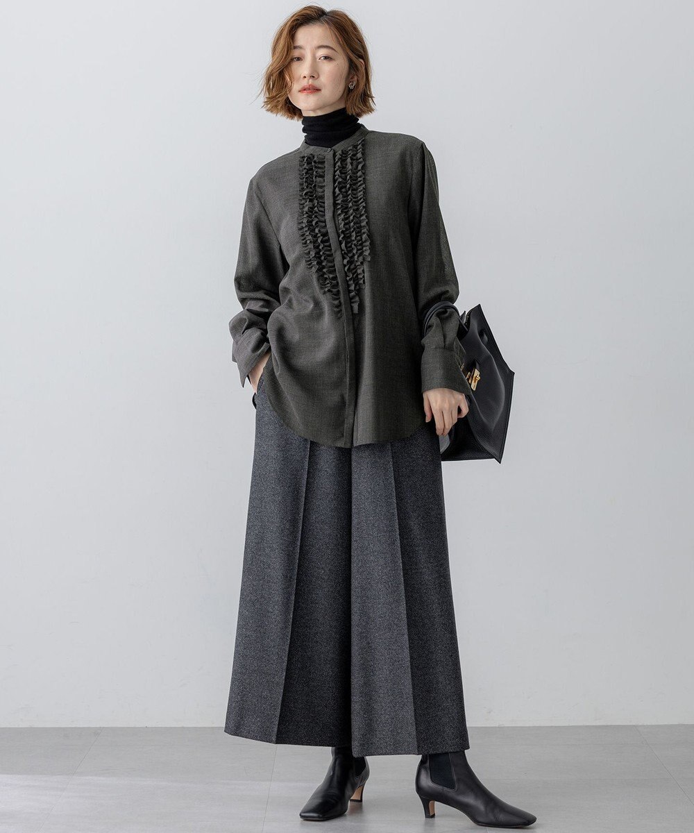 23区 S 【CLASSY.掲載/洗える】スムージーコットン タートルネック ニット 