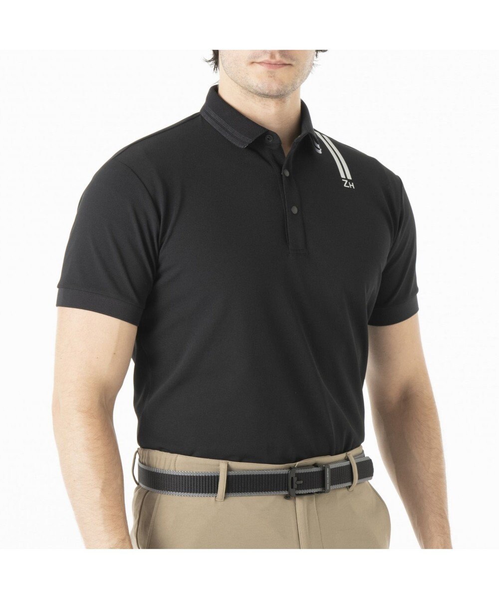 ZERO HALLIBURTON 【吸水速乾・UVケア】 ダブルリブ鹿の子ポロシャツ ZHG-M5S4b 82948 