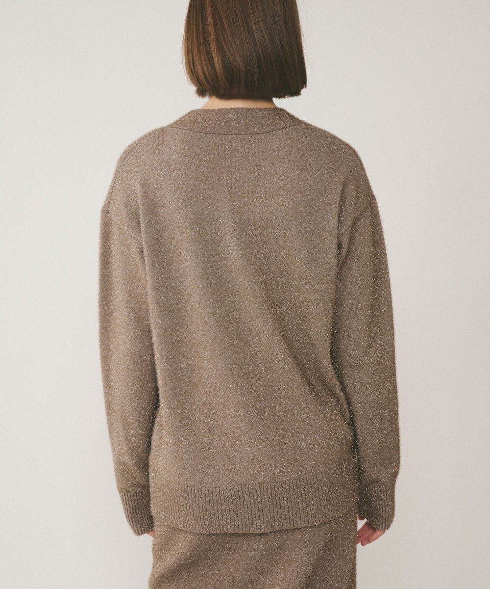 GRACE CONTINENTAL フィルムヤーンニットカーディガン 