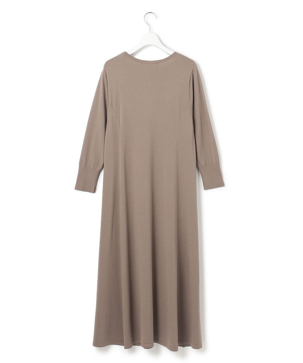 23区 ヴィスコースストレッチ ニット フレア ワンピース 