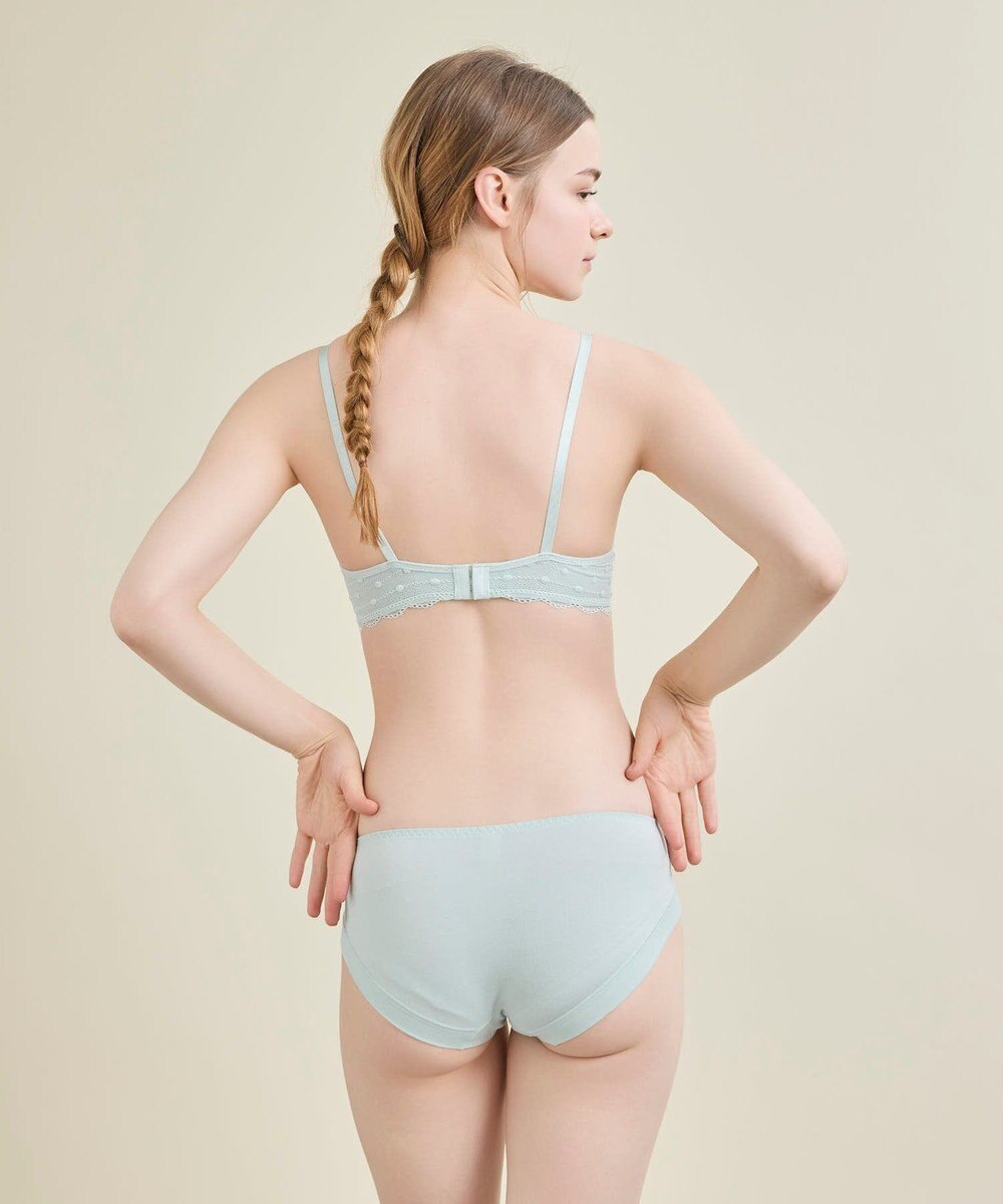 une nana cool 【リニューアル】 しなやかにフィット ポルカドットモールド 3/4カップブラ 