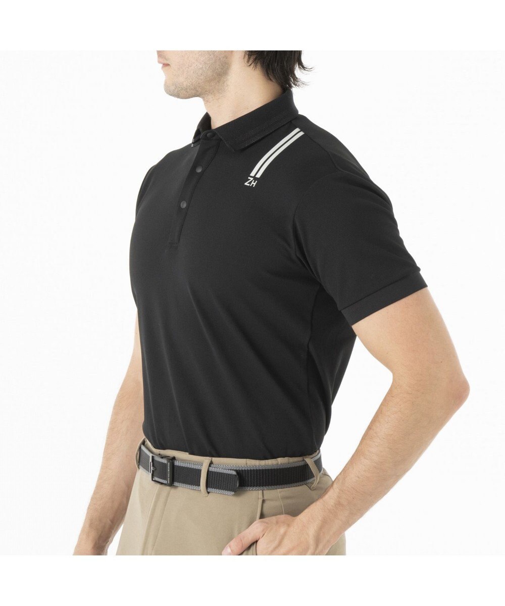 ZERO HALLIBURTON 【吸水速乾・UVケア】 ダブルリブ鹿の子ポロシャツ ZHG-M5S4b 82948 