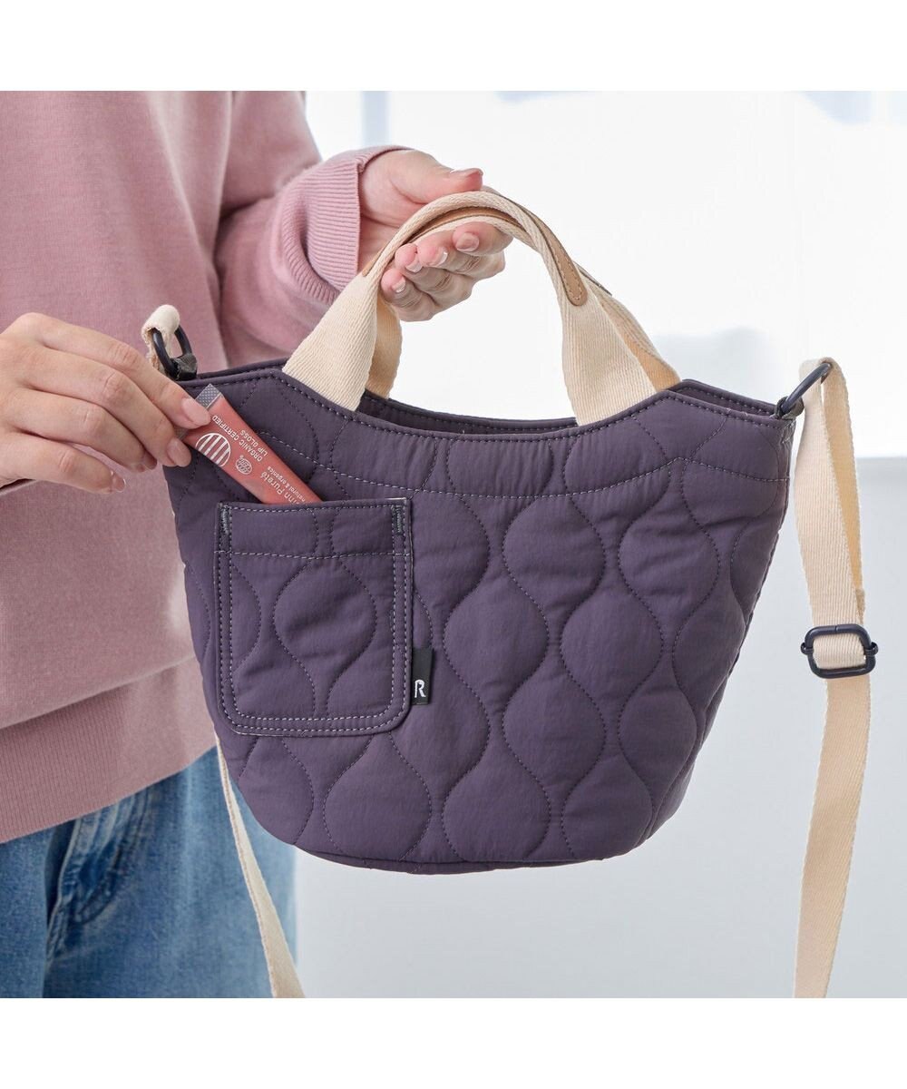 ROOTOTE 3632【軽量コンパクト】SN.べビール―.2way.ミリタリーキルト-A 