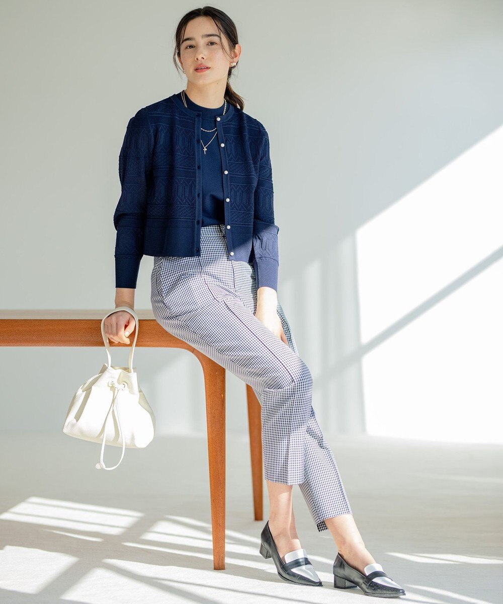 組曲 【2SET・WEB限定】編地ニット ツインセット 