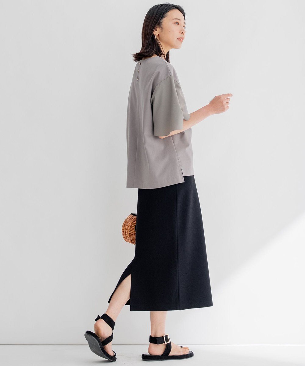 23区 【洗える】レーヨンポリエステルストレッチ タイト ニットスカート 