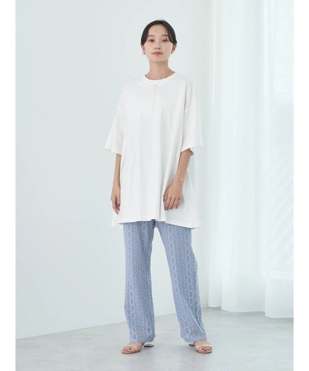 earth music&ecology フラワーレースパンツ 