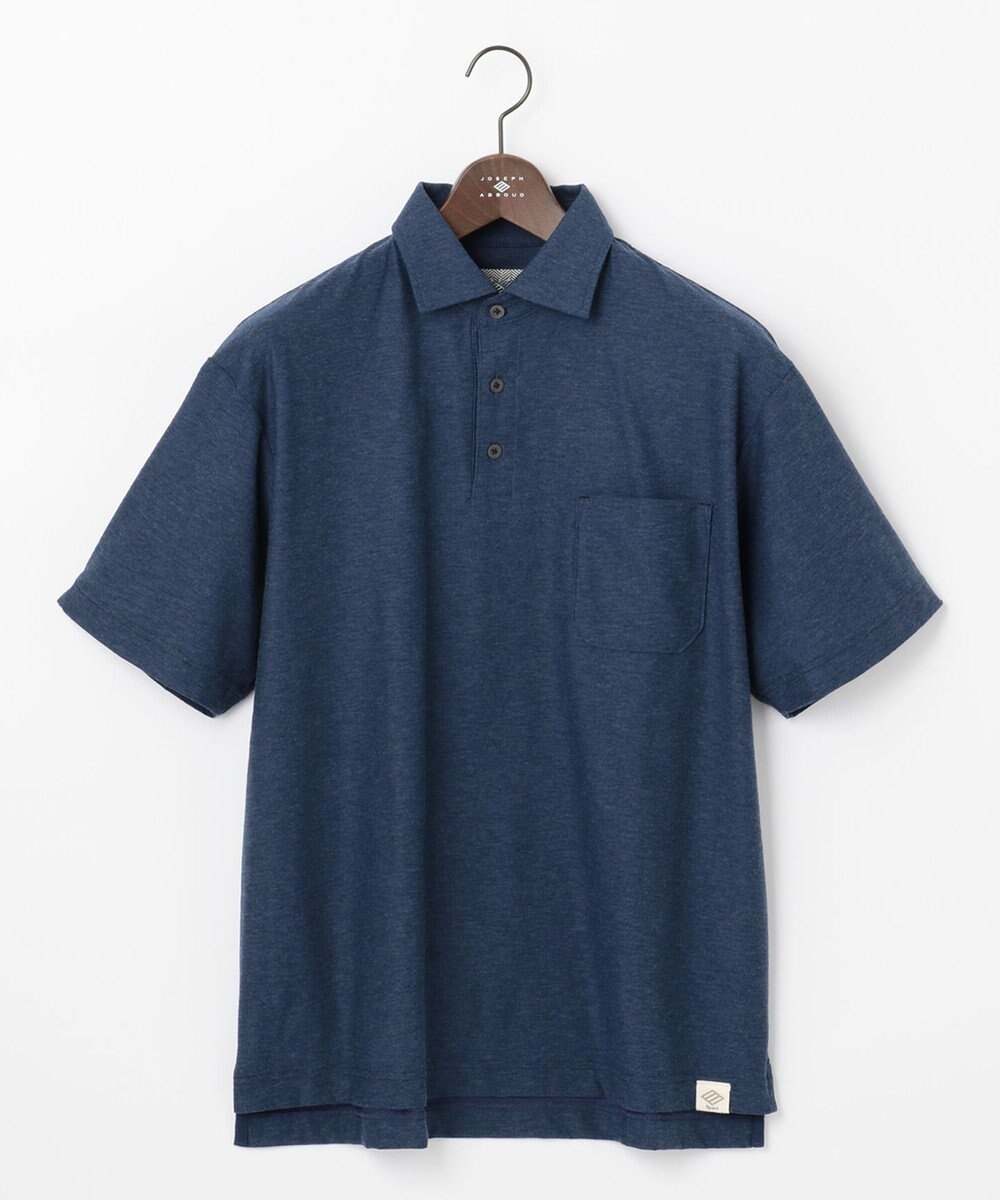 JOSEPH ABBOUD MOUNTAIN 【SPACE／UNISEX】オーガニックスラブプレーティング天竺 ポロシャツ 