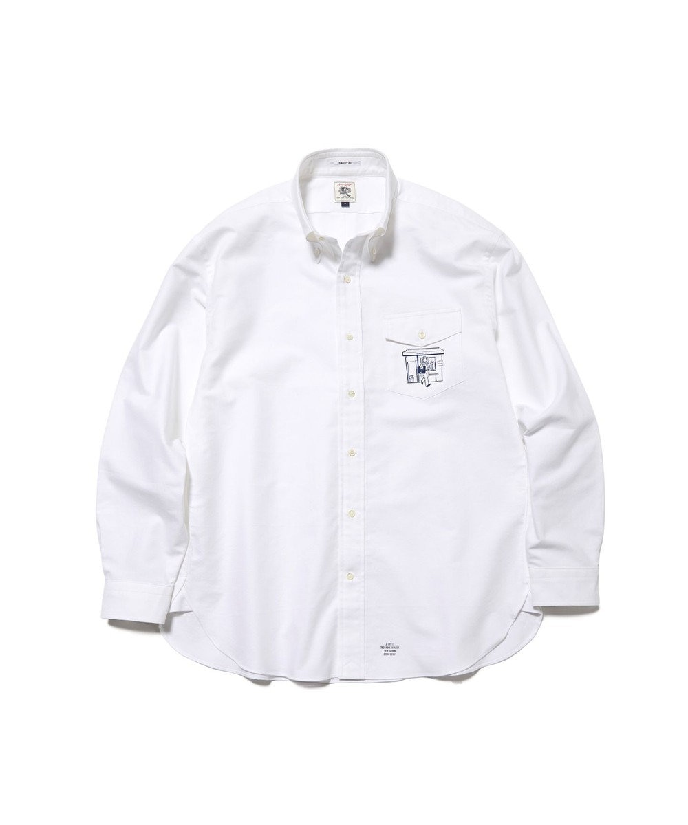 J.PRESS MEN 【AaronChang】【UNISEX】コットンダンガリー シャツ / B.D. / Baggy-Fit 