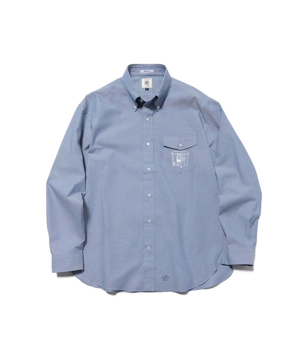 J.PRESS MEN 【AaronChang】【UNISEX】コットンダンガリー シャツ / B.D. / Baggy-Fit 