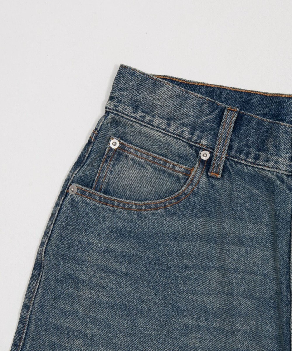 WEGO 【ユニセックス着用ITEM/SMLサイズ展開】スーパーバギーデニムショーツ 