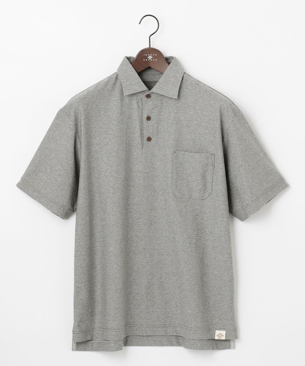 JOSEPH ABBOUD MOUNTAIN 【SPACE／UNISEX】オーガニックスラブプレーティング天竺 ポロシャツ 