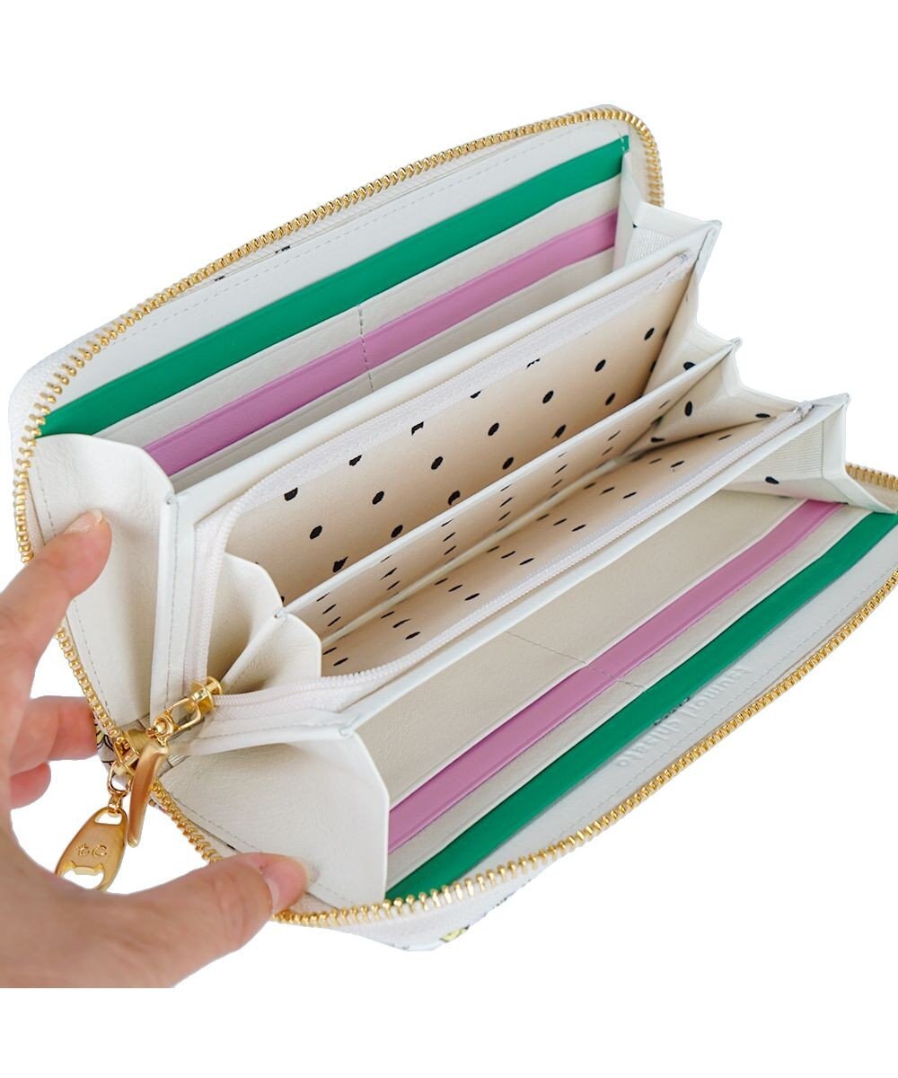 tsumori chisato CARRY ナチュラルラブ 財布 長財布 ラウンドファスナー 